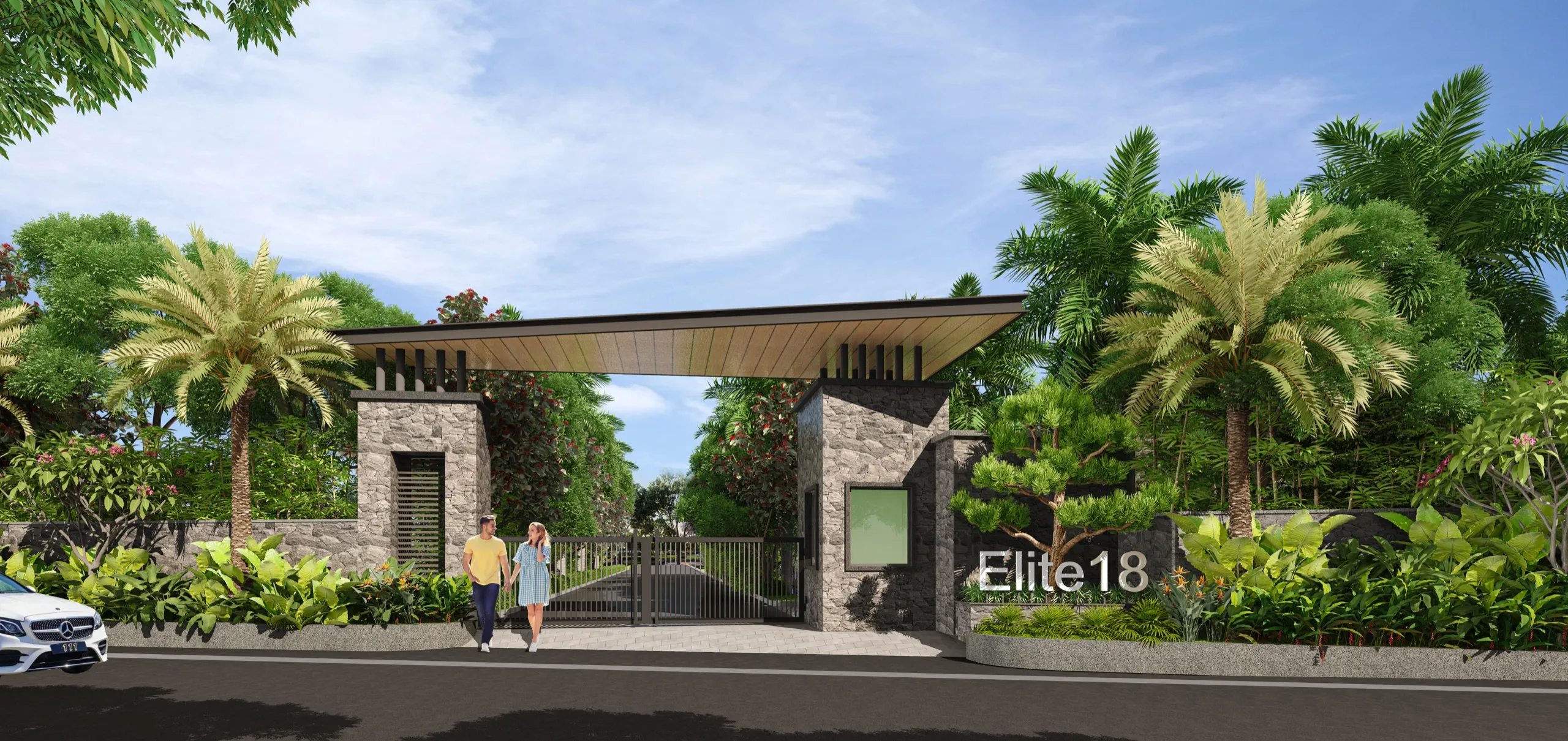 The entrance gate - artistic impression